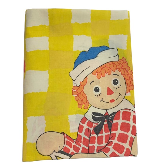 Vintage Raggedy Ann and Andy 1970s Pillowcase by Bobbs-Merrill Co. - Picture 4 of 11